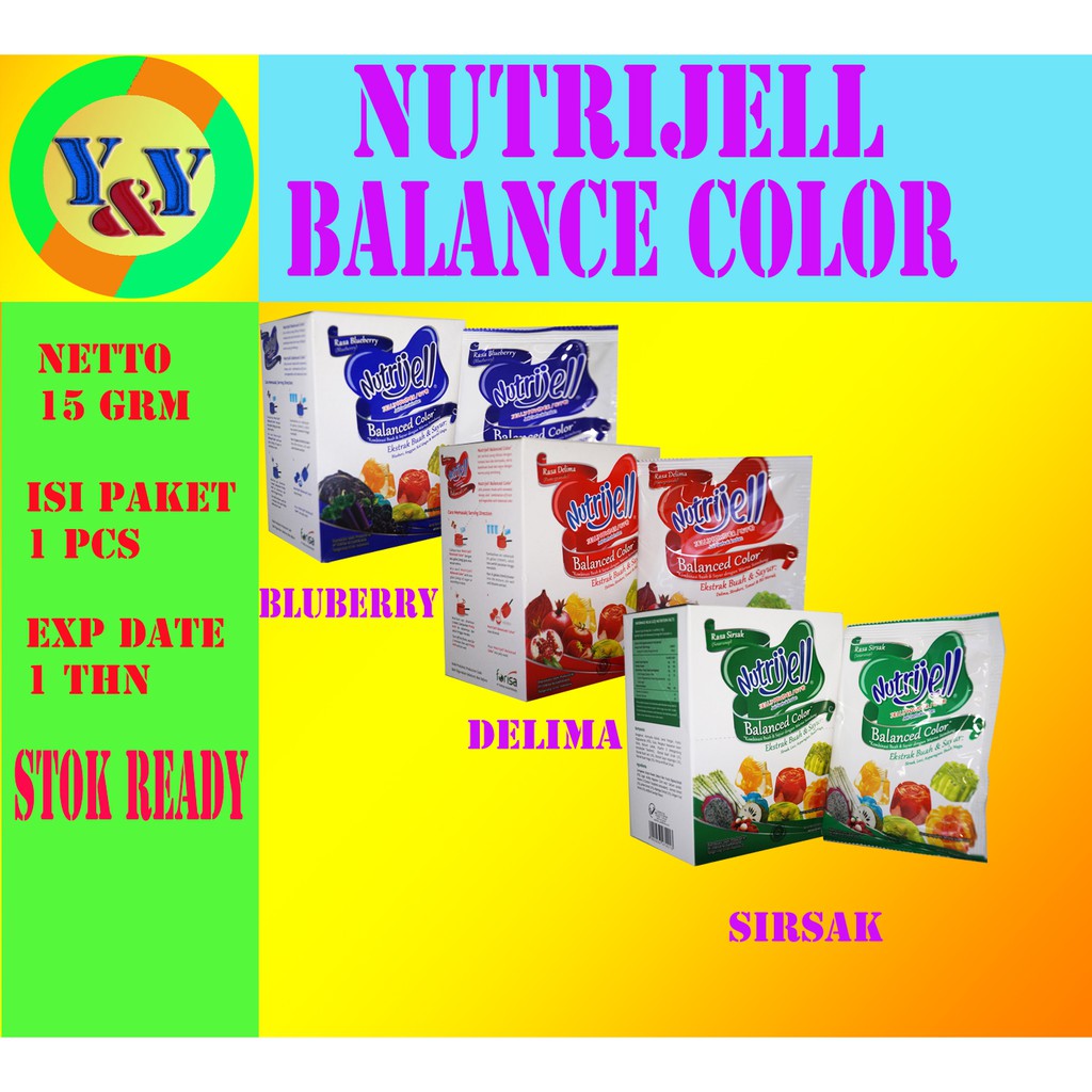

Nutrijell Balance Colour 15gr 1 PCS
