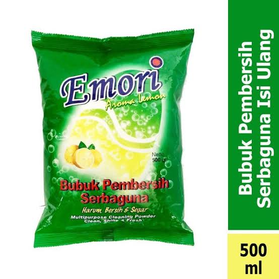 Emori Lemon Bubuk Pembersih Serbaguna 500gr - Sabun Emori