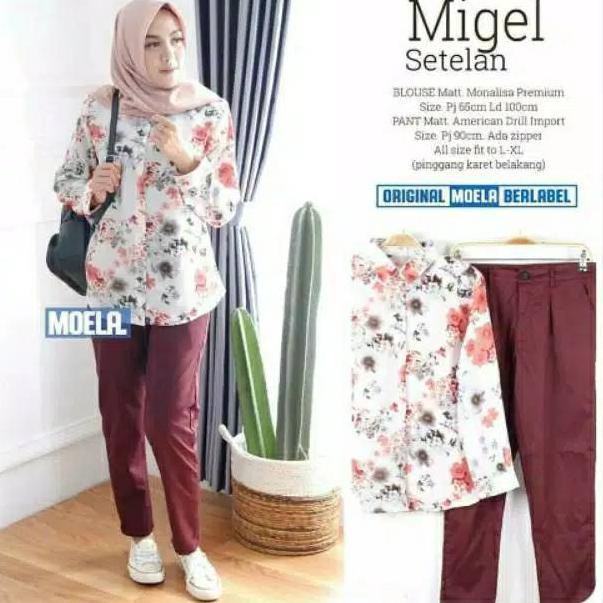 Harga murah Setelan  Monalisa  Premium Baggy  Pant  Grosir 