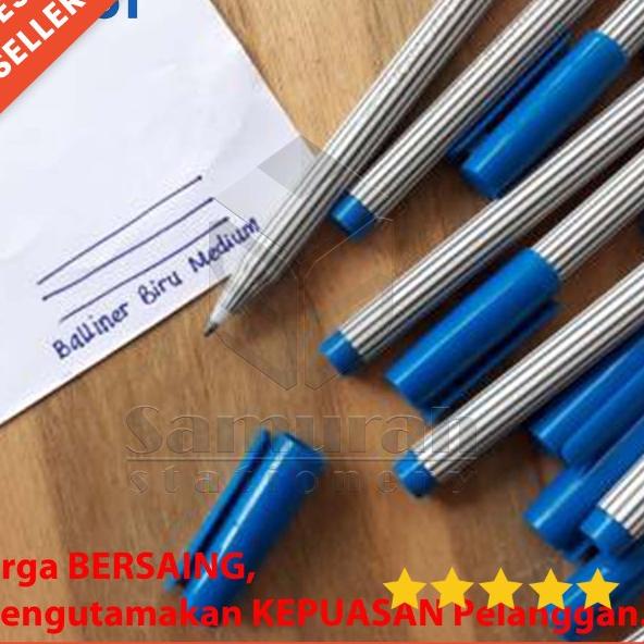 

[PRODUK D860K] Ballpoint Pilot Balliner 0.8 mm ECER / Pen Cabut Tebal Tanda Tangan Hitam - Biru 0B9