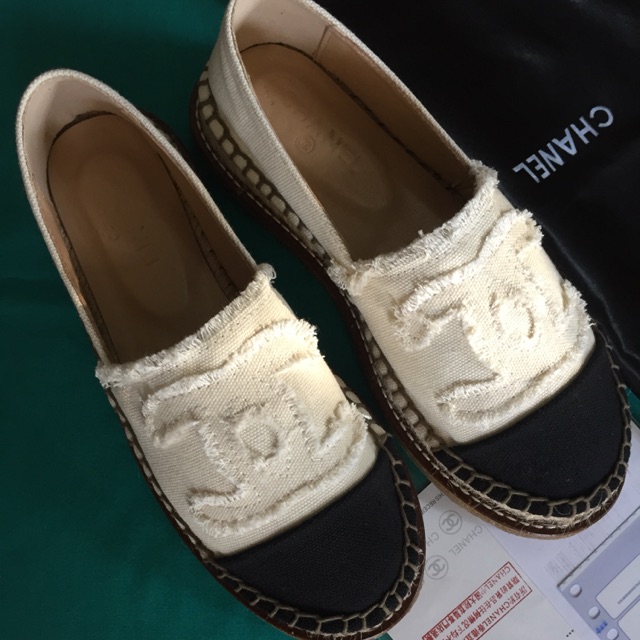 NEW Chanel Espadrilles Canvas Miror Quality