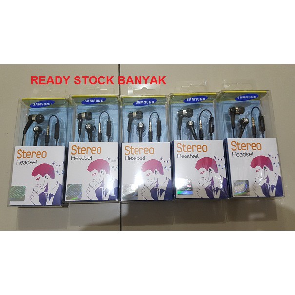 Headset SAMSUNG Earphone Handsfree EHS44 Stereo -Black pack