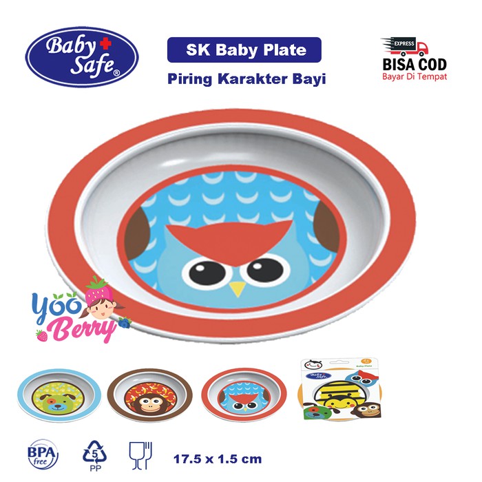 Baby Safe Baby Plate SK002 piring makan bayi anak lucu + bubble