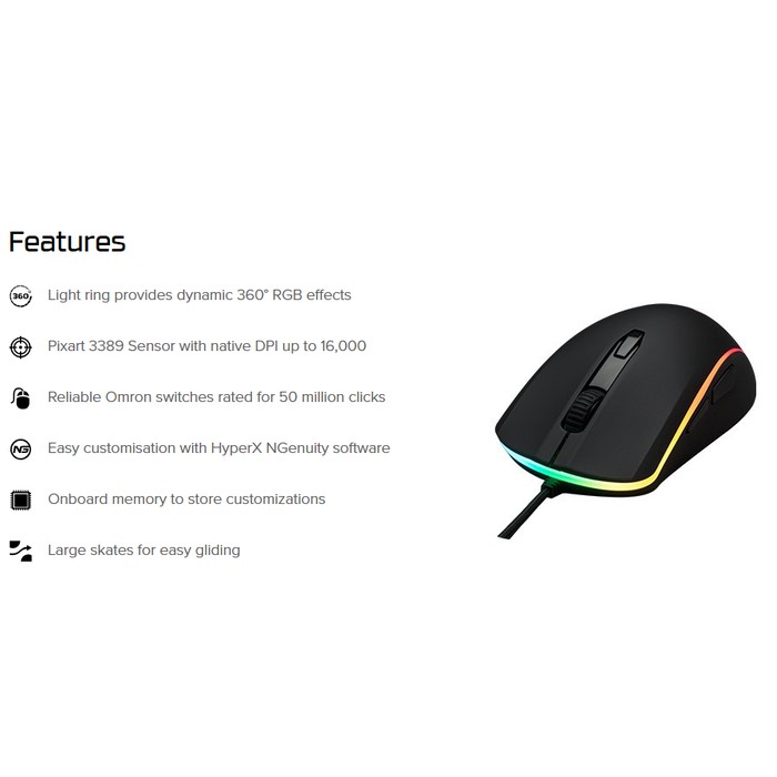 HyperX Pulsefire Surge RGB Gaming Mouse