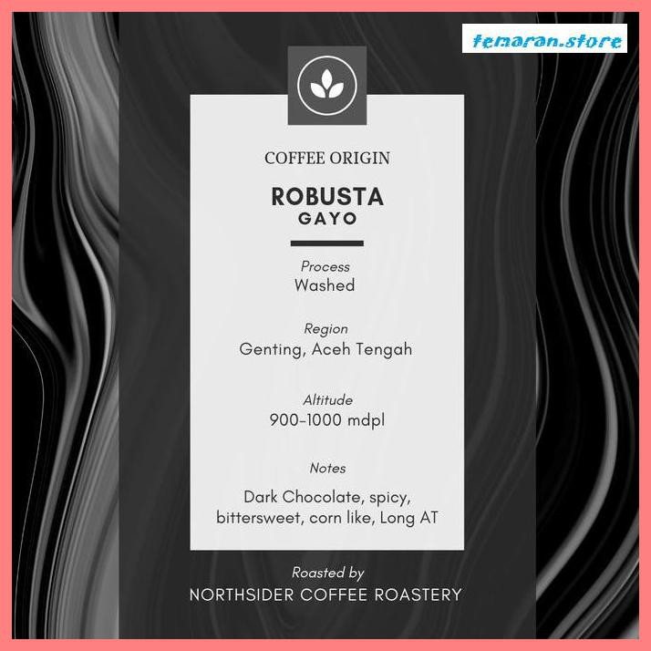 

Kopi- BIJI KOPI ROBUSTA GAYO WASHED - 1KG NORTHSIDER COFFEE - BIJI KOPI -Biji-Kopi.