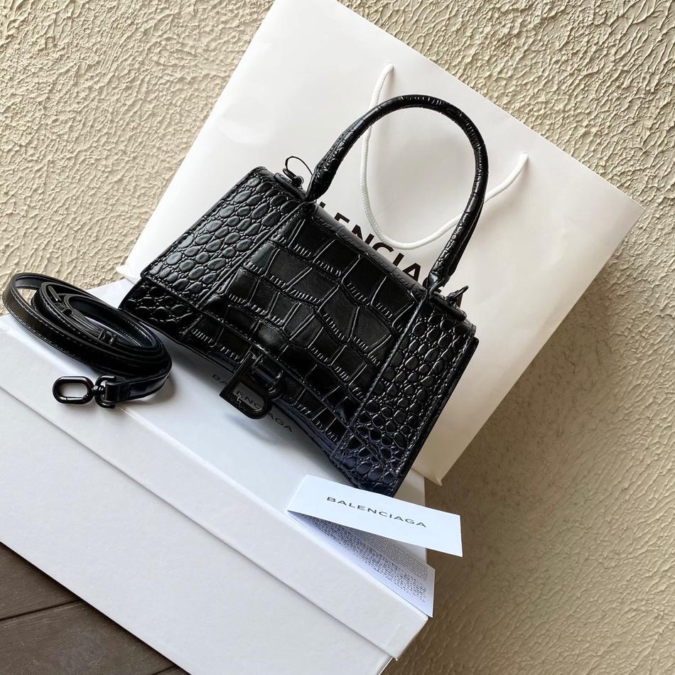 [KODE PRODUK 9LDJN9295] DB2072 TAS BALEN*CIAGA HOURGLASS CROCO FREE PAPERBAG + BOX MEDIUM SIZE TOP H