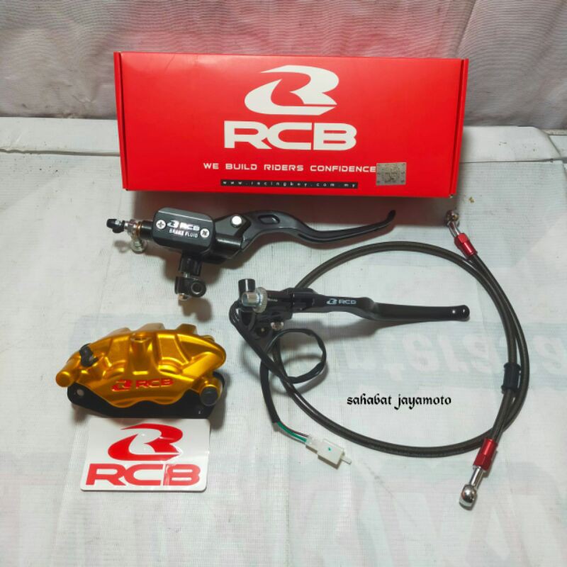 Paketan Master Rem Kanan Kotak RCB Handel Kiri RCB Kaliper S3 Depan RCB Selang Rem Depan