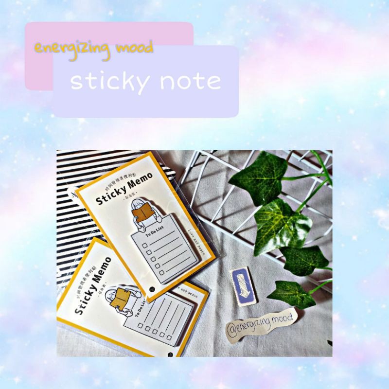 

Sticky Memo To Do List Karakter untuk sekolah/agenda/perkantoran dll