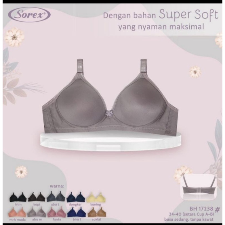 Bh bra Sorex 17238 super soft murah Cup A