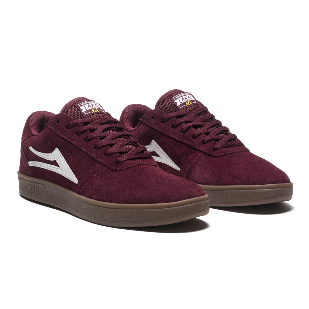 LAKAI MANCHESTER XLK BURGUNDY SUEDE