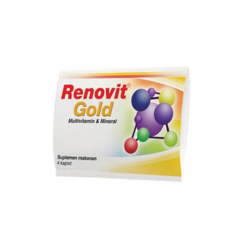 Renovit Gold / Multivitamin / Suplemen Kesehatan / Minea