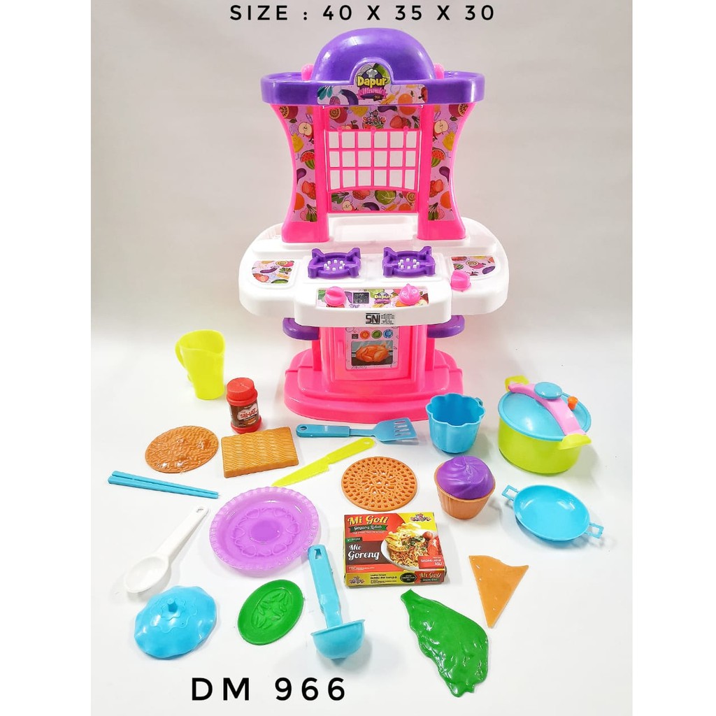 Mainan Masak Masakan Kitchen Set Mainan Dapur Mewah  966 SG Toys DM 966