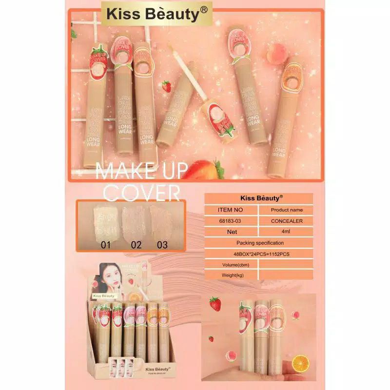 [NEW] ECER CONCEALER  KISS BEAUTY FIT SKIN/CONCEALER 68159