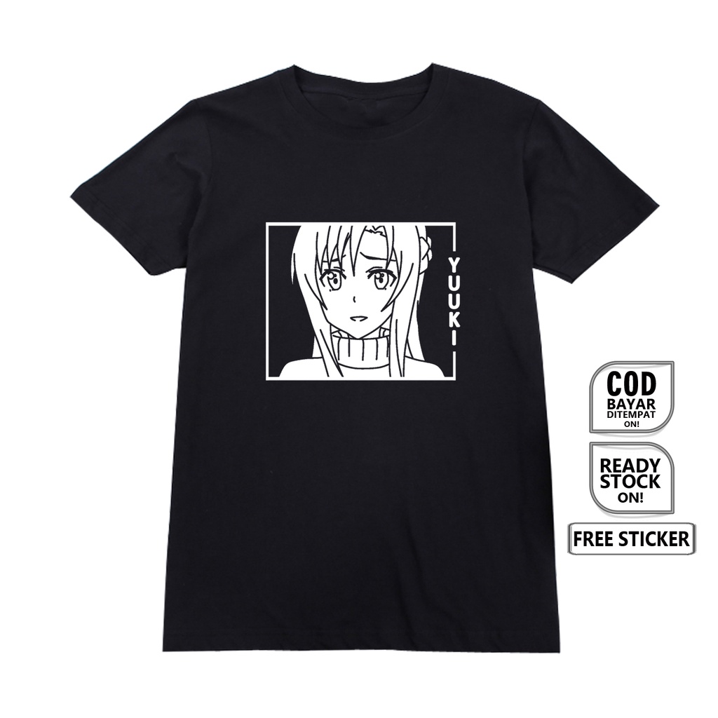 KAOS WAIFU ANIME MANGA YUUKI ASUNA SWORD ART ONLINE TITANIA ERIKA WIBU OTAKU JAPAN CULTURE BAJU JEPANG KIRIGAYA KAZUTO ALICE ZUBERG KONNO EUGEO COSPLAY JEJEPANGAN - SIGN CLOTH