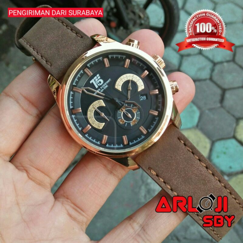 Jam tangan pria T5 H3661 chrono sport original tahan air