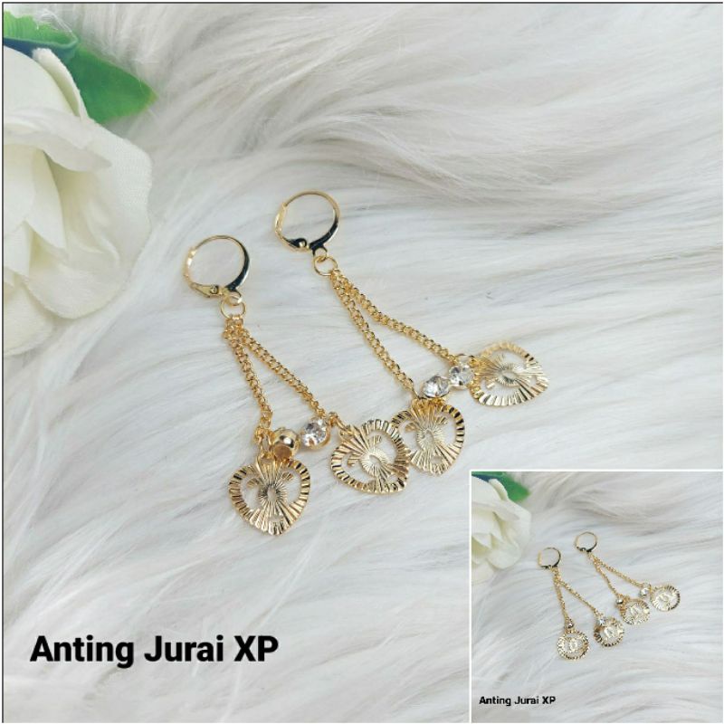 Fourfashion Anting Juray Xuping Motif Chnl Permata Kekinian JX019