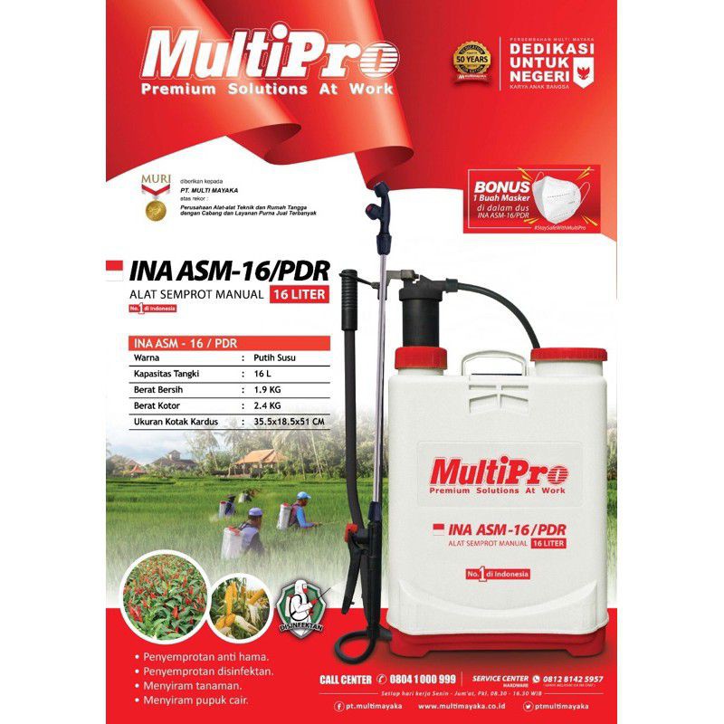 MULTIPRO Alat Semprot Manual - Semprotan Hama Manual 16liter