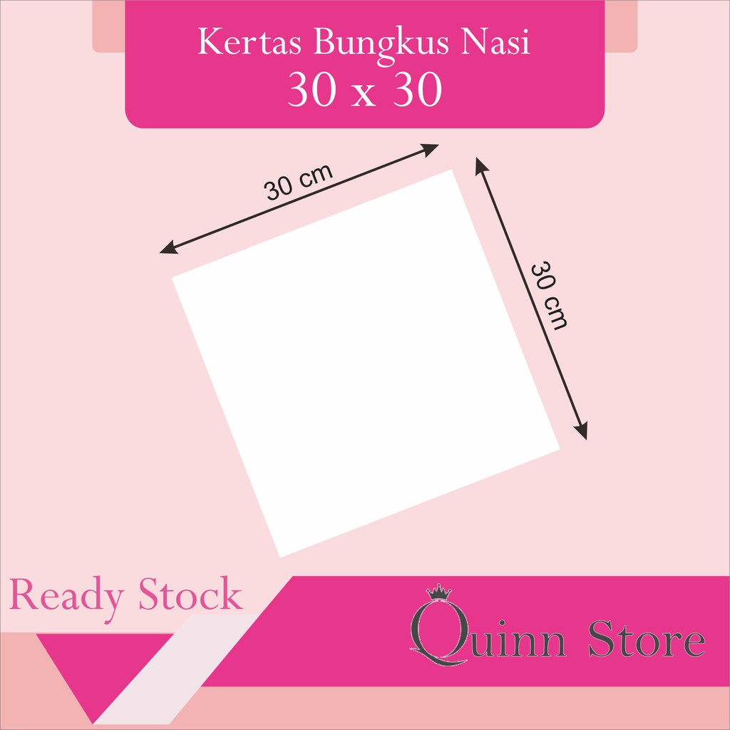 

Kertas Bungkus Nasi/Burger/Kebab/Sandwich Laminasi Foodgrade 30x30