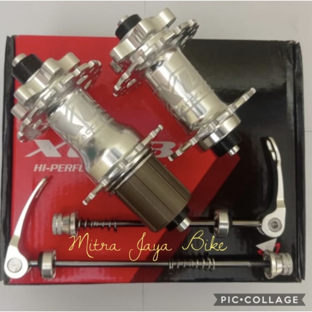 Hub FreeHub XLR8 28 Hole Disc Brake Chrome Silver JANGKRIK