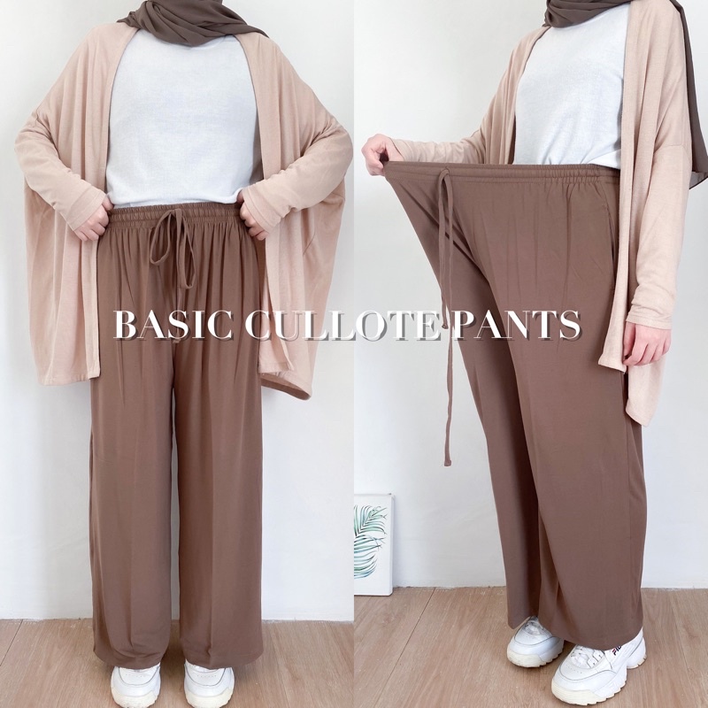 Bymeldev Basic Cullote Pants Bumil Friendly Celana Kulot Jumbo