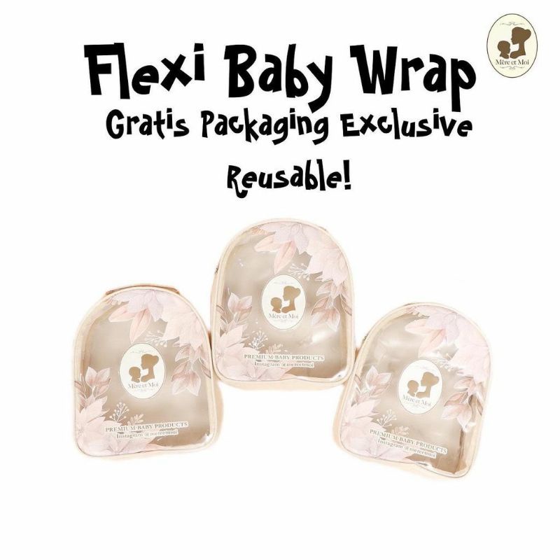 Mere et moi Flexi wrap mem73 - gendongan kaos M shape | gendongan bayi