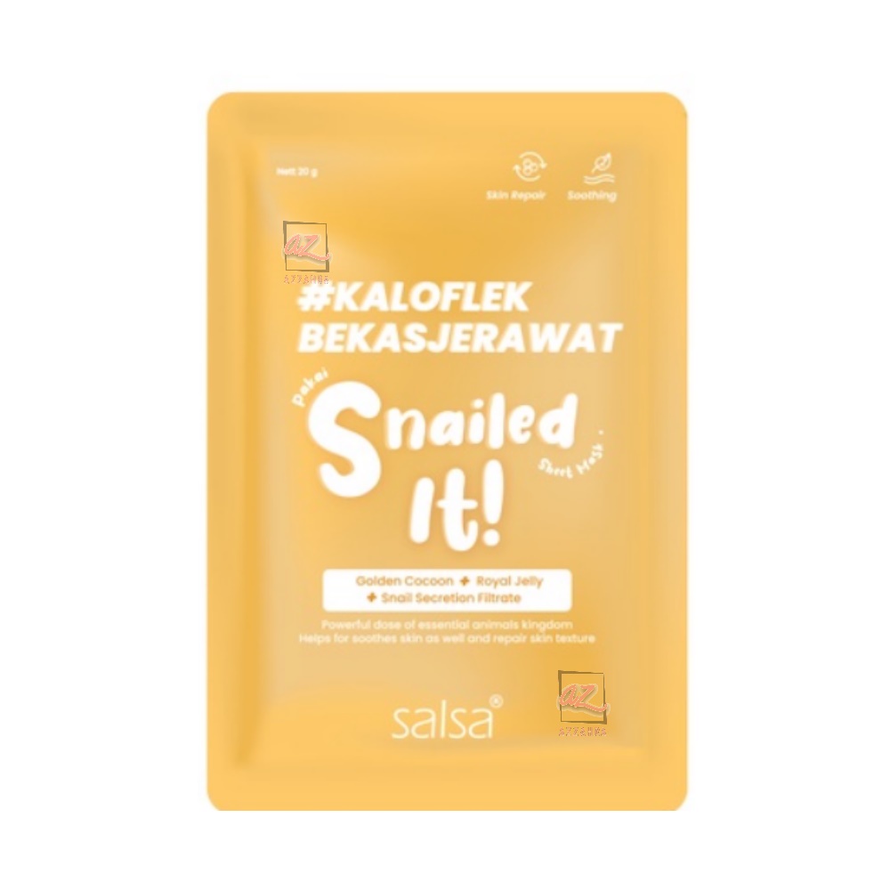 SALSA Sheet Mask 20g | Masker Wajah Daily | Vitamin ABC | Snailed it! | Hyalu