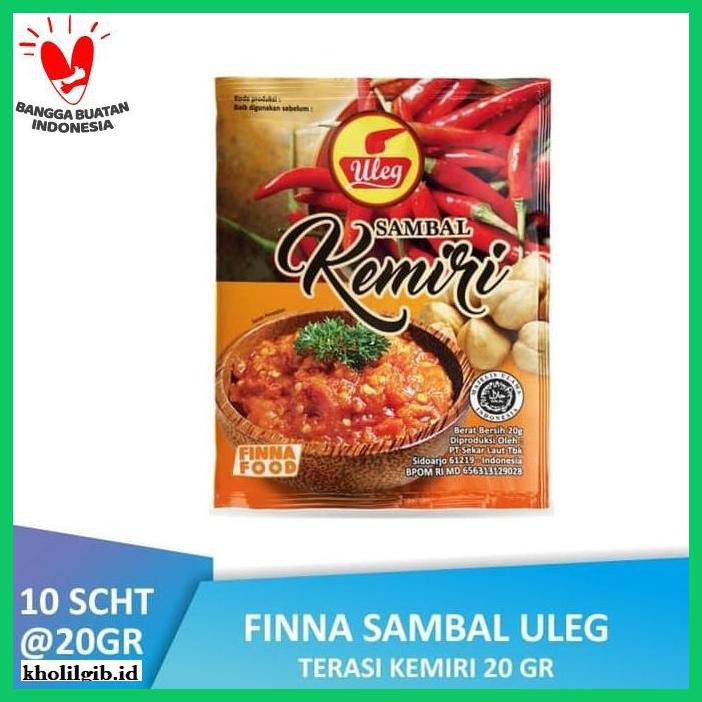 

Aneka-Sambal- Pack Finna Sambal Uleg Kemiri Sachet (10 X 20Gr) -Pedeeeeeezzzzzzz.