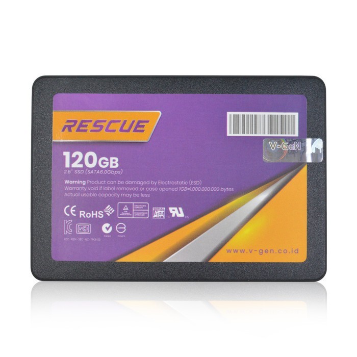 SSD SOLID STATE DRIVE VGEN RESCUE 120GB V GEN 120 GB SATA III 3 GARANSI RESMI