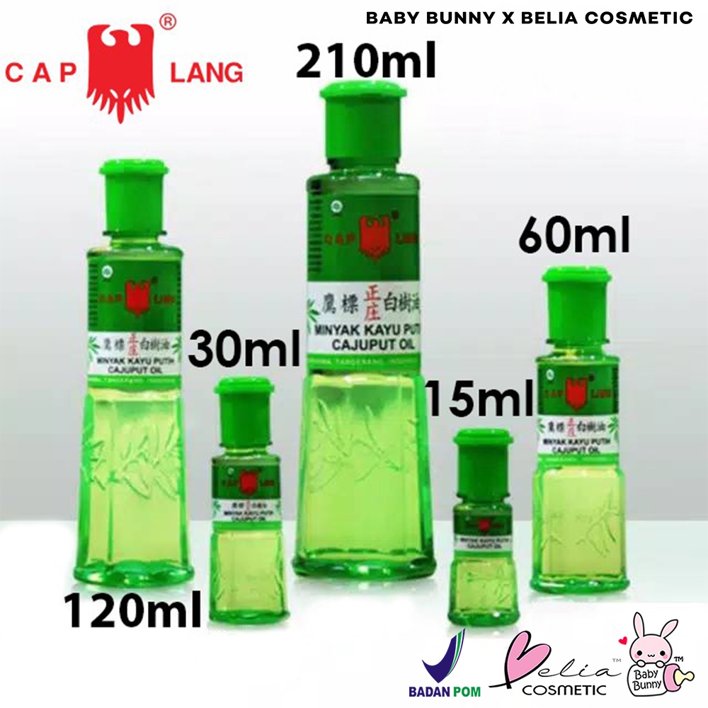 ❤ BELIA ❤ Minyak Kayu Putih Cap Lang (✔️BPOM) | Caplang 15 | 30 | 60 | 120 ml | BABY BUNNY