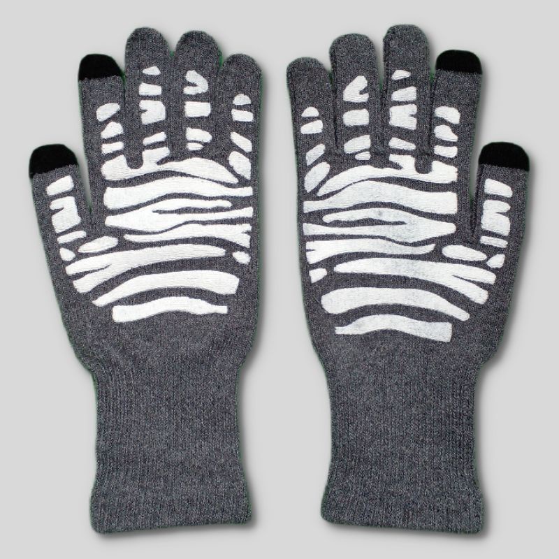 SARUNG TANGAN MOTOR Allbeknow / GRAY / GLOVE / TOUCH SCREEN HP / KARET ANTI SLIP / RAJUT