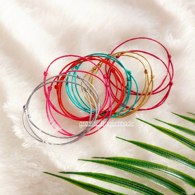 Fingermade Gelang Kaki Tali Polos Grosir