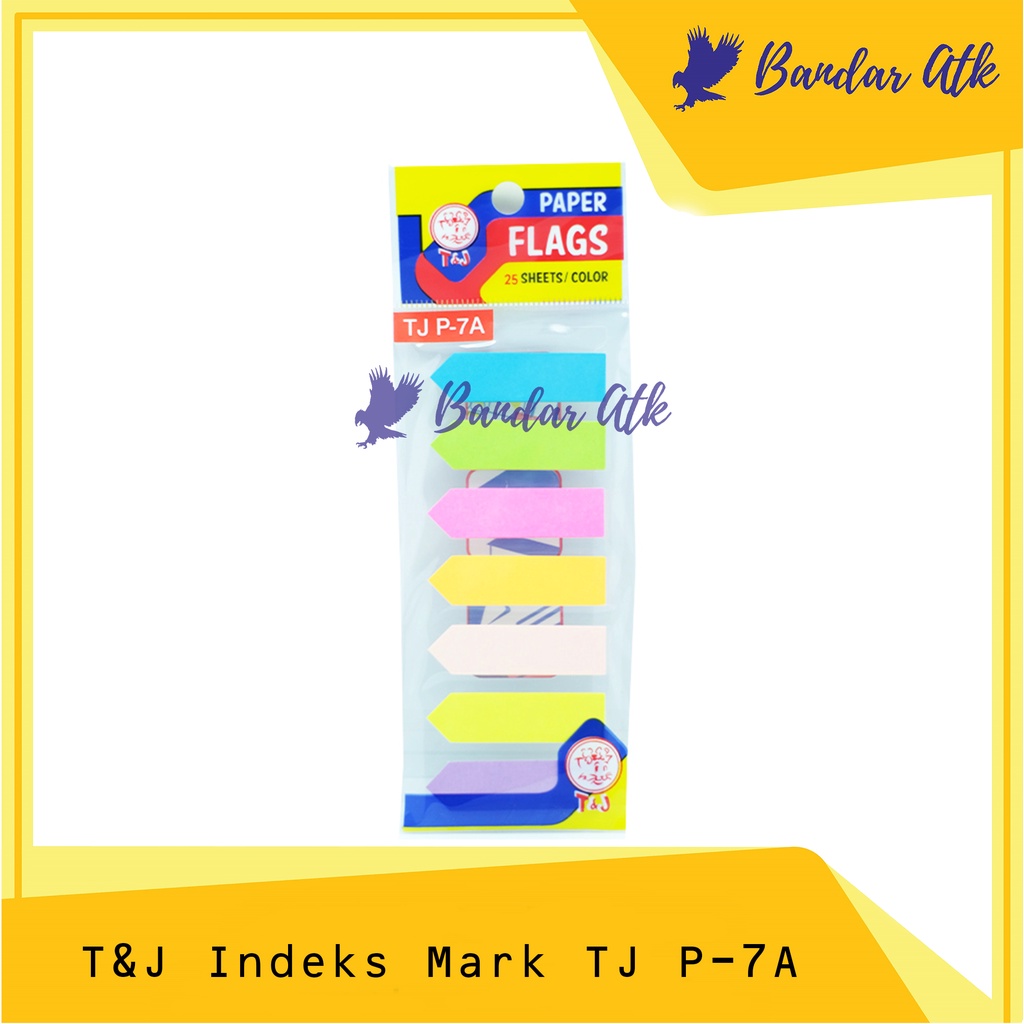 

Post it Index Mark Penanda Pembatas Buku Kertas Flags TJ P7A [1 PACK]