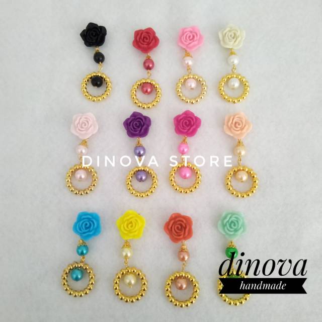 MURAH!! Bros dagu mawar resin/Bros dagu cantik/Bros dagu murah/Bros dagu resin mawar/Bros dagu/Bros