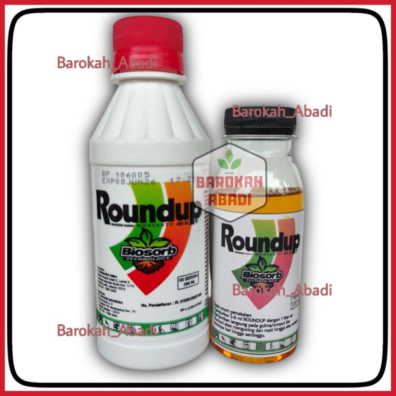 ROUNDUP 486SL (Kemasan Repack 100ML) herbisida pembasmi gulma rumput liar hingga akar