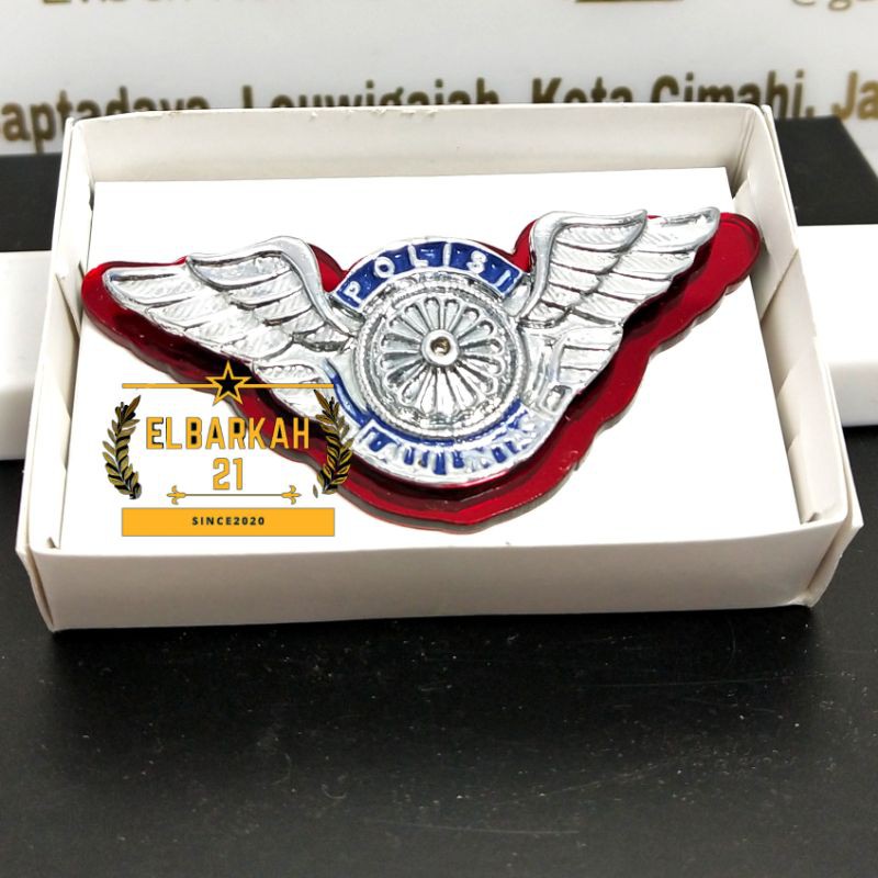 PIN POLRI / WING LANTAS AKRILIK PREMIUM / ATRIBUT POLRI