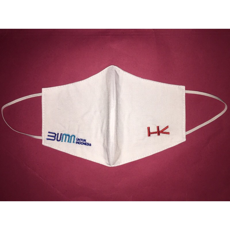 MASKER KAIN 3 PLY BORDIR HK