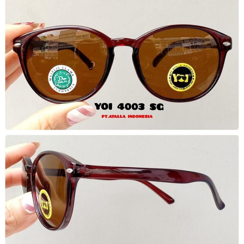 KACAMATA FASHION WANITA  CAT EYE MODEL TERBARU GAYA TRENDY KEKINIAN  YOI 4003 SG LENSA AKSESORIS FAS