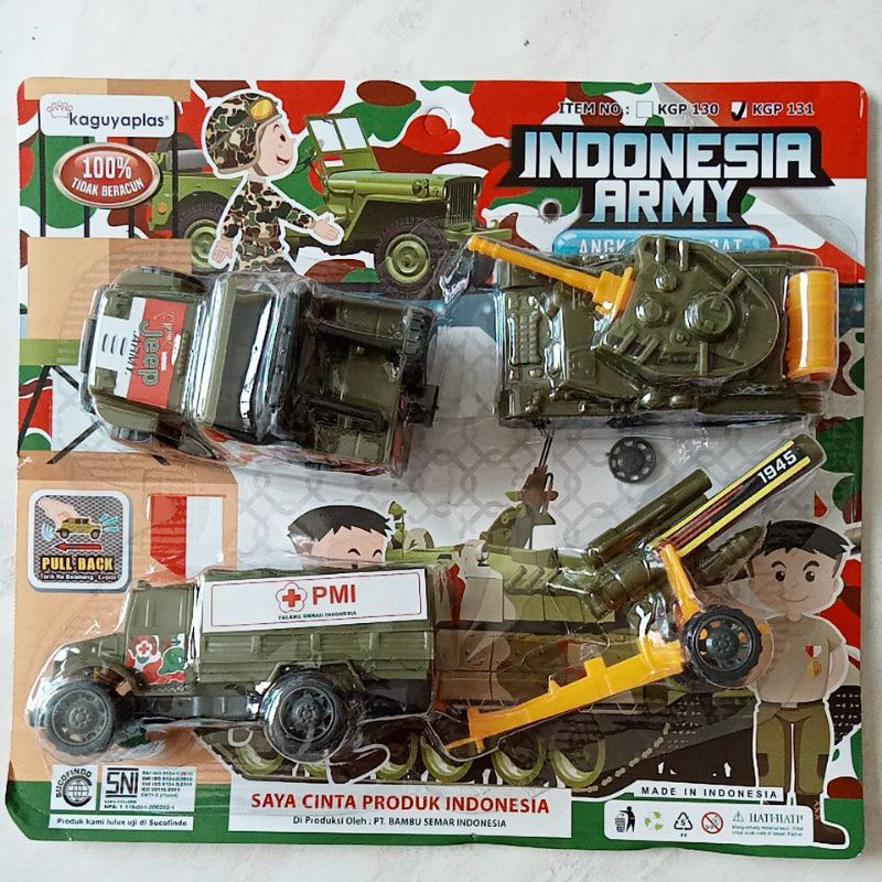 KGP 130 / KGP 131 - Mainan Mobil Tentara Military Army Indonesia KGP130 / KGP131