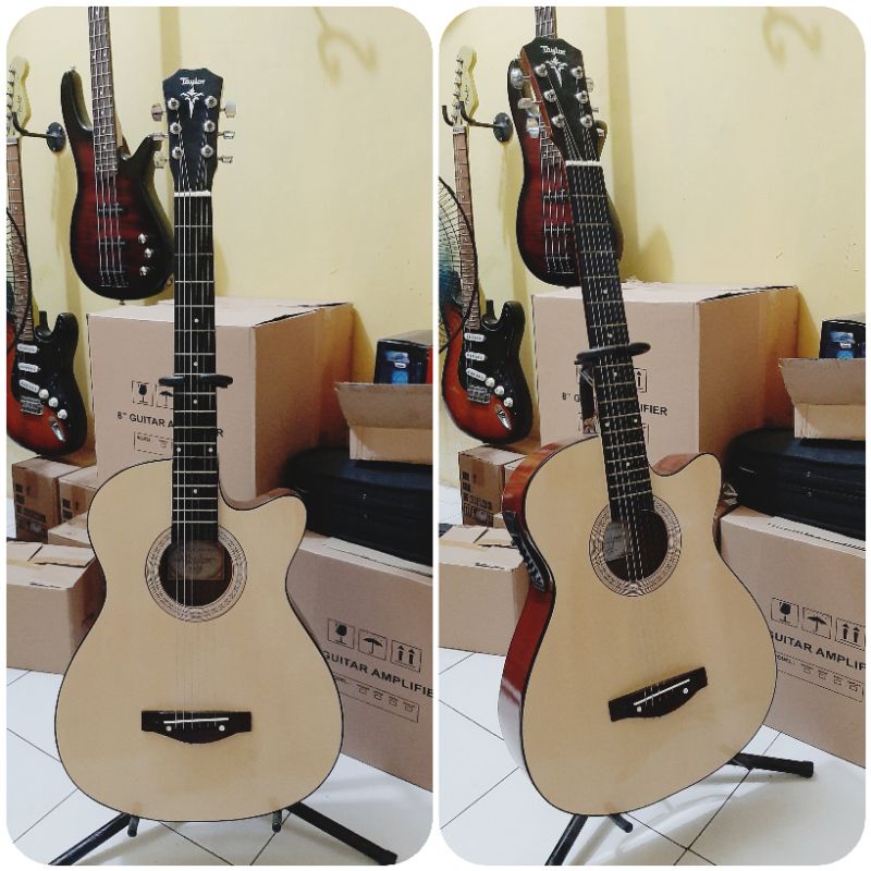 Gitar Akustik Elektrik Taylor Tanam Besi Natual