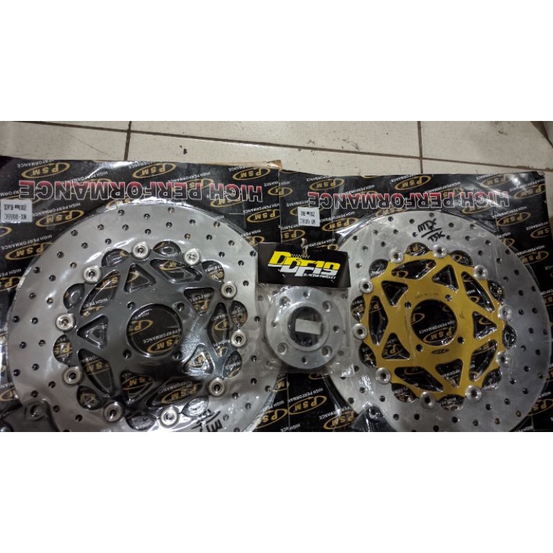 disc piringan cakram depan PSM floating Suzuki Satria 2tak 2T 2 tak Shogun lebar 300mm SatriaR Hiu L