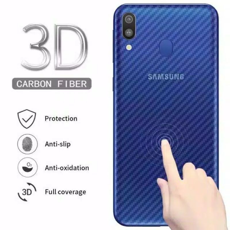 Garskin Carbon Xiaomi Oppo Realme Vivo Samsung Iphone Skin Carbon Anti Gores Belakang