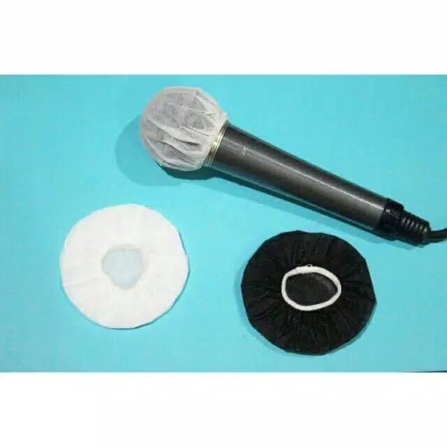 Sarung cover mic/busa mic 1pack isi 100pcs.2warna