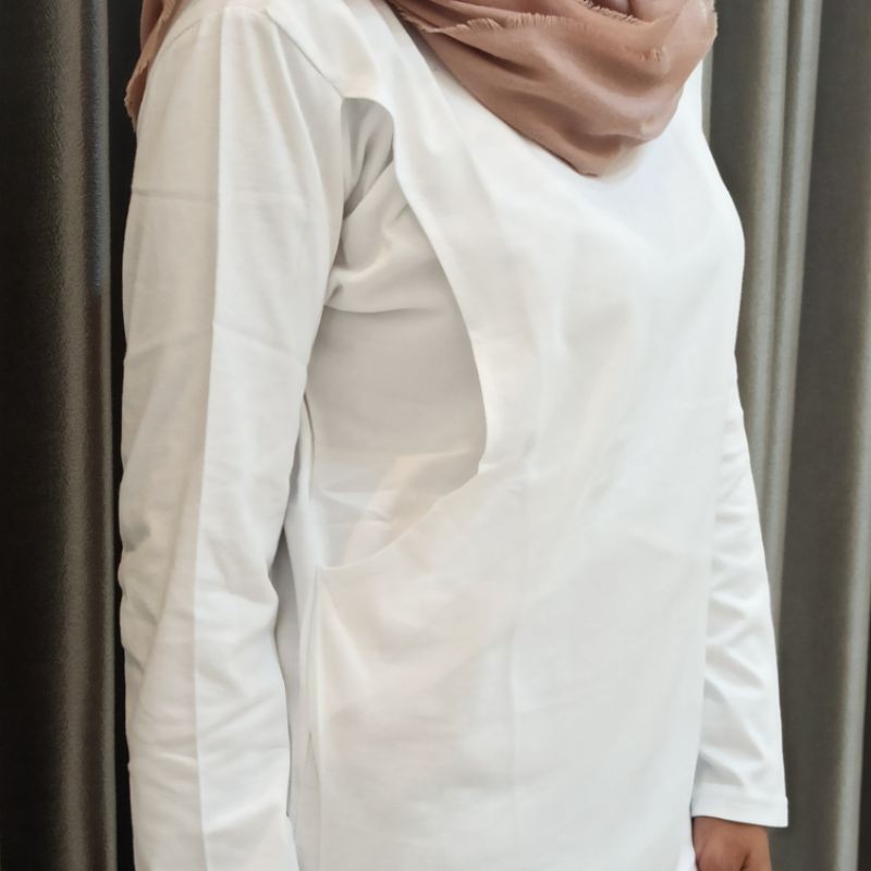 Kaos Busui/Menyusui Polos Lengan Panjang AMIRIS