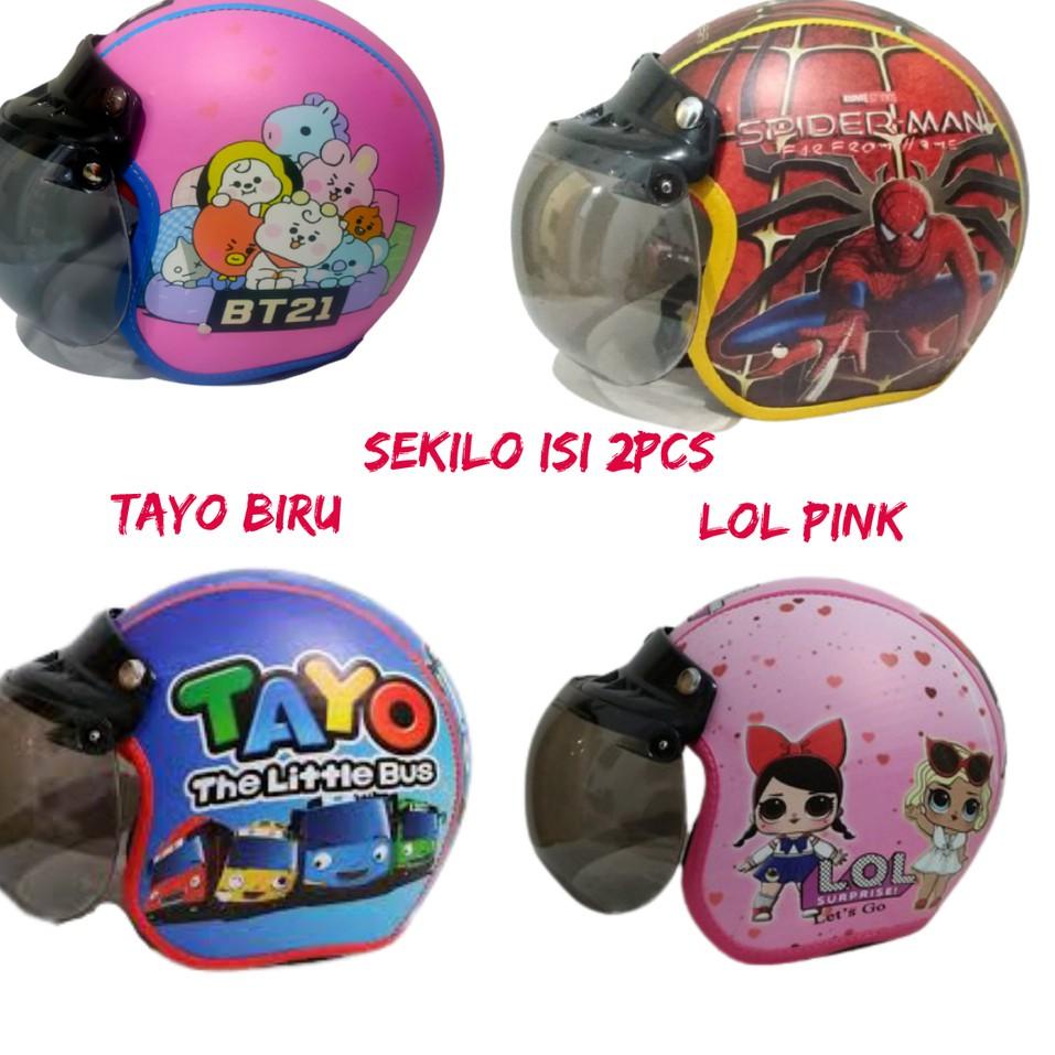 [PRR.25Au22ѕ] HELM BOGO ANAK karakter tayo / helm hello kitty / helm bogo anak / helm little pony /H