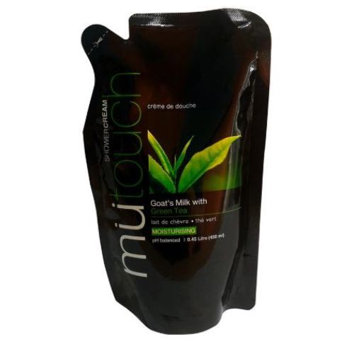 Mutouch Shower Cream Greentea Pouch 450ml