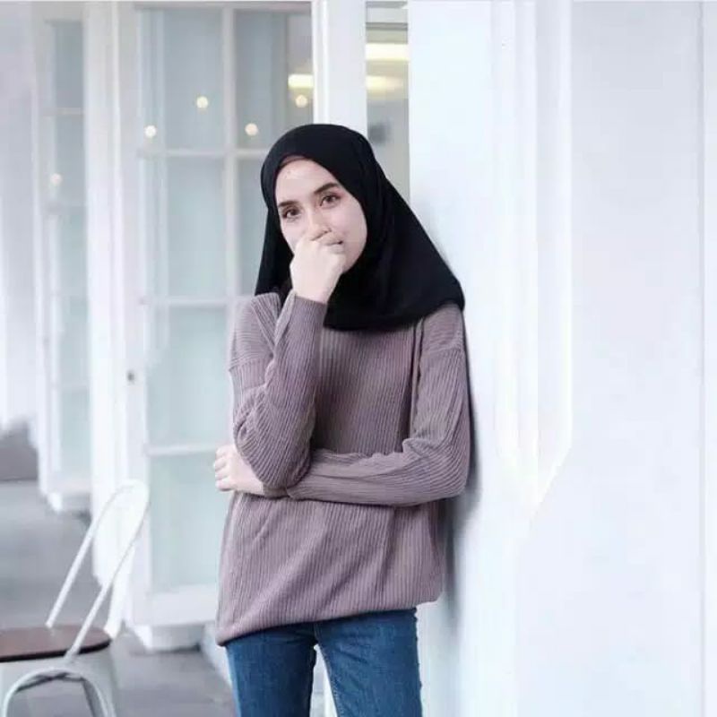 BLOUSE BOXY ABG PREMIUM SWEATER - Atasan Wanita - Korea Style - Baju Rajut