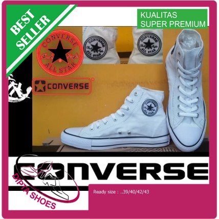 SEPATU CONVERSE ALL STAR HIGH PUTIH + BOX GRADE ORIGINAL