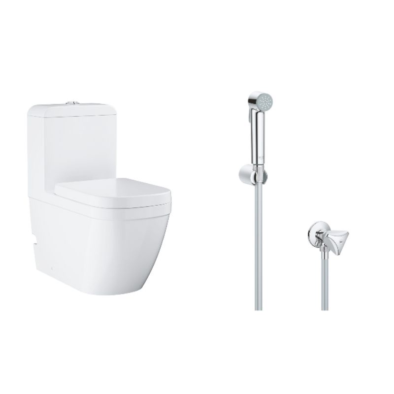 Grohe Paket Closet 39119001 + 27514001Eurosmart Floor standing 1 piece toilet
