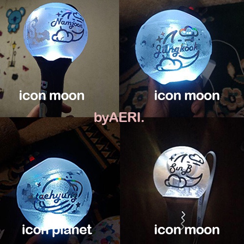 [CUSTOM] ICON HOLOGRAM STICKER (bebas request nama sendiri, KPOP, western DLL min. 2pcs)