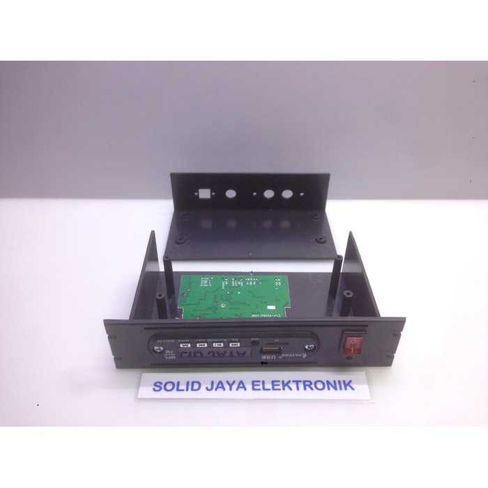 BOX MODUL MP3 MP5 PLUS AKSESORIES ACCESORIES ACC SAKLAR LED SOKET RCA DC BAUT BAUT BOX PLASTIK HITAM